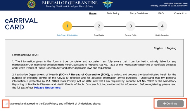 Data Privacy & Undertaking