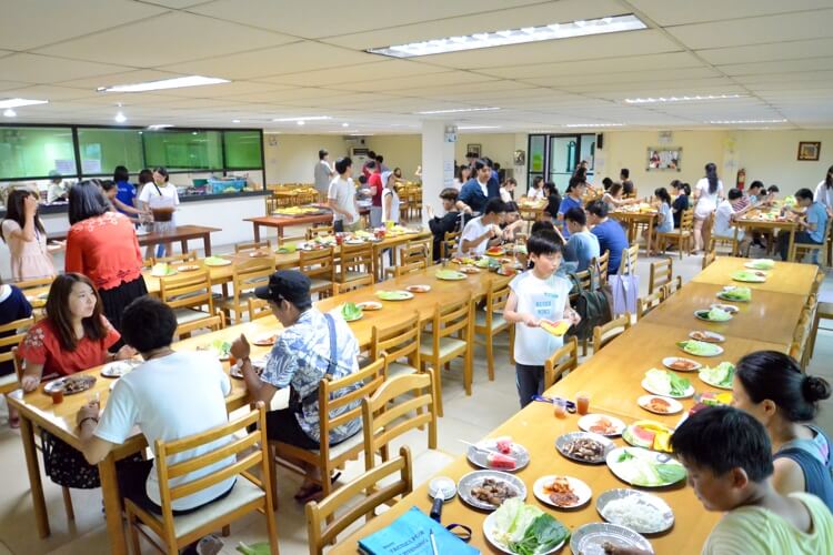 2024年度のフィリピン留学の様子（食堂）