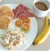 朝食の画像